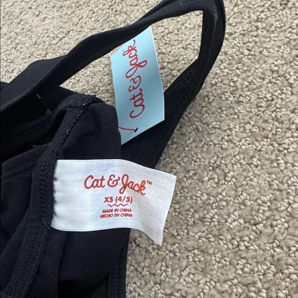 007 NWT‎ Cat & Jack Dance Gymnastics Open Keyhole Back Leotard - Size: XS (4/5)